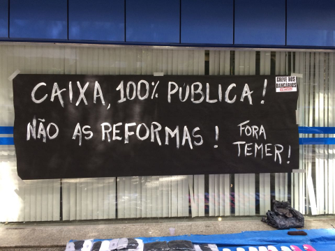 Bancos fechados no Rio de Janeiro! #DerrubaReforma