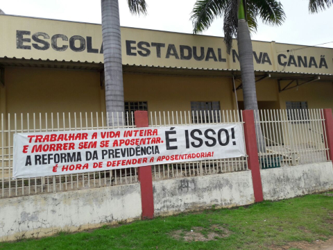 Escolas de MT em greve #GreveGeral #BrasilEmGreve